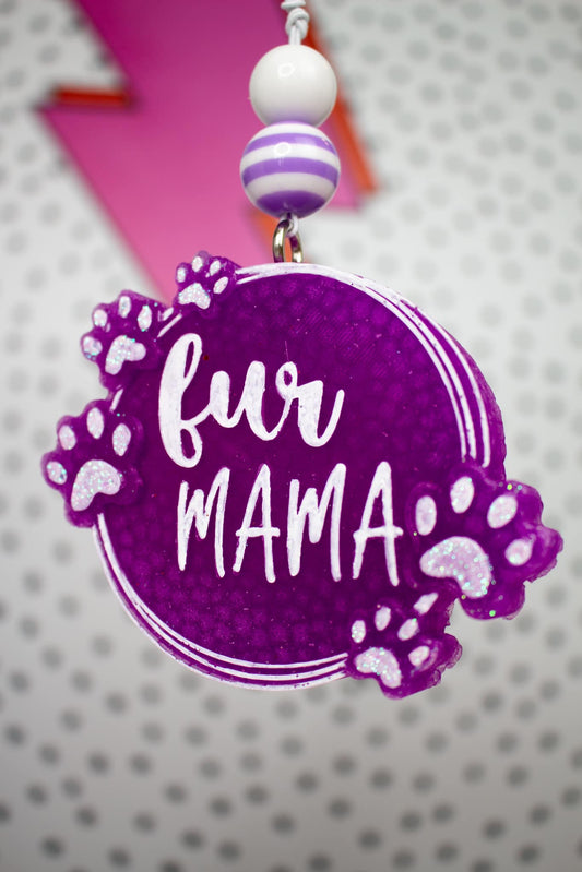 Purple Fur Mama  Car Freshie