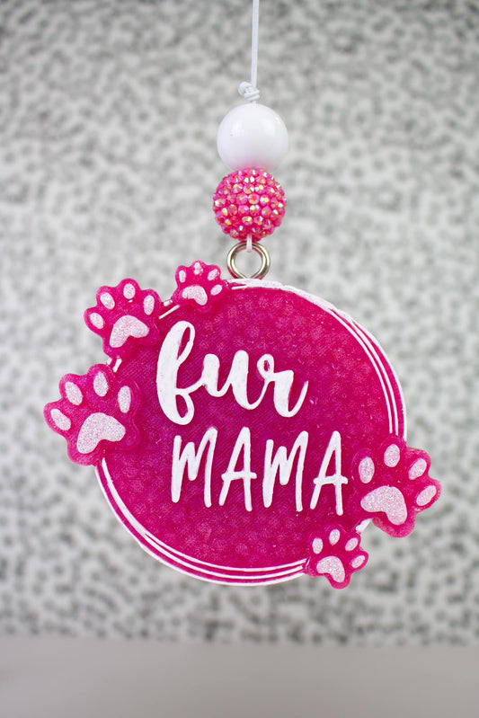 Pink Fur Mama Car Freshie