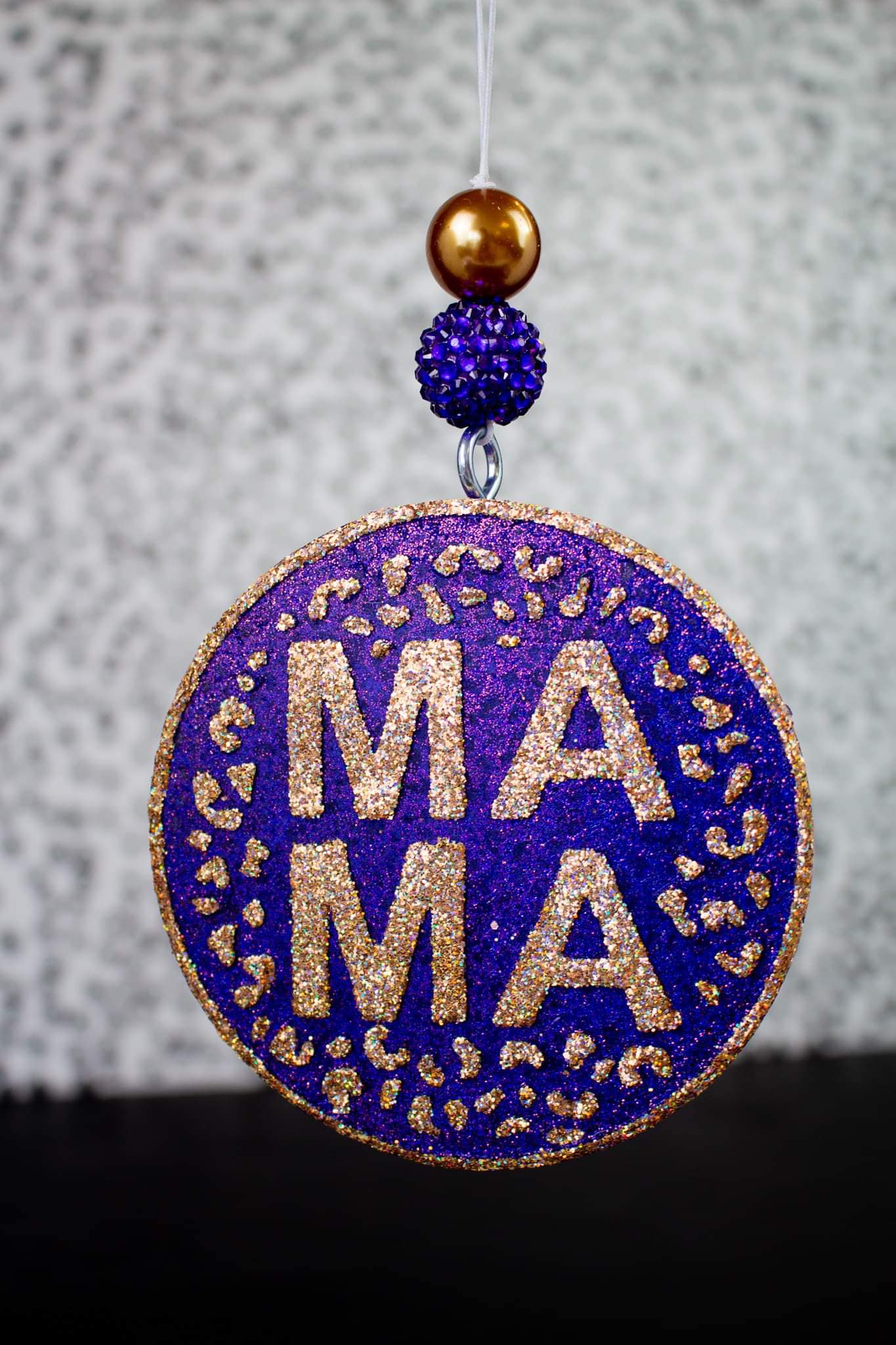 Mama Purple & Gold Car Freshie