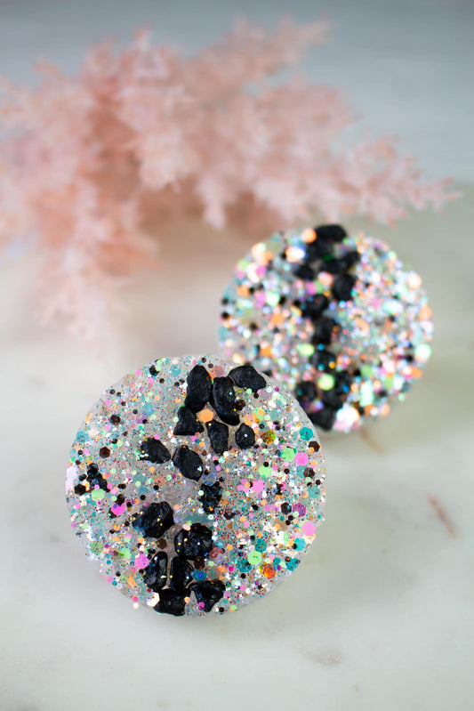 Black & Neons Geode Vent Clips Car Freshie