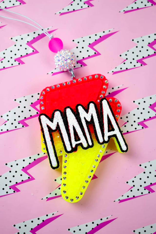 Neons Mama Bolt With Rhinestones Car Freshie