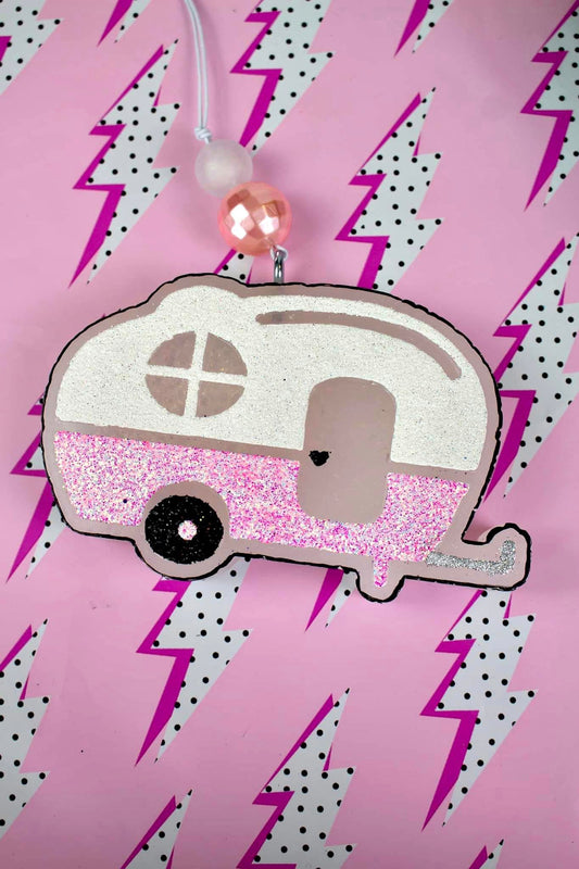 Pink Camper Car Freshie