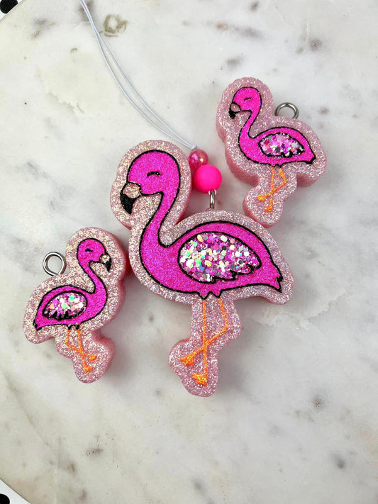 Cutie Flamingo Mirror Car Freshies