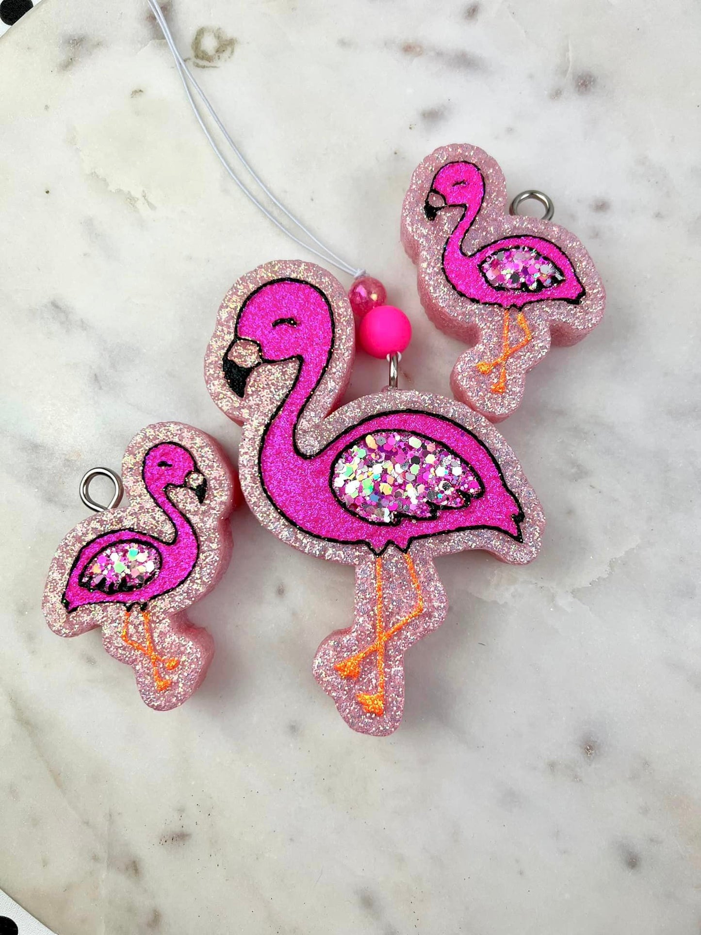 Cutie Flamingo Vent Clips Car Freshies