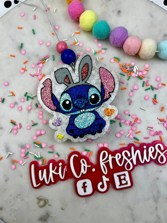 Stitch Easter Bunny Car Freshie