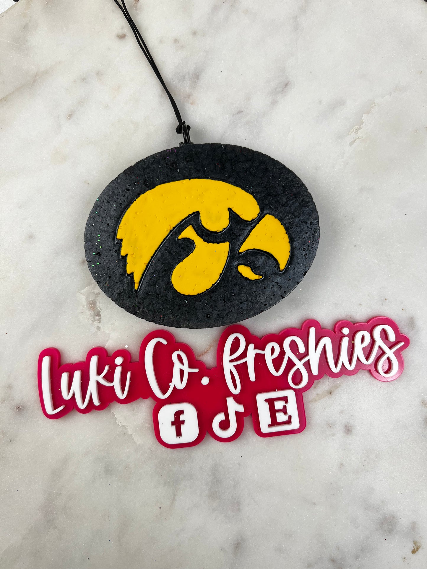 Iowa Hawkeyes Oval Car Freshies