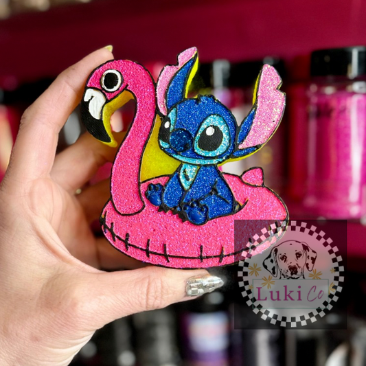 Stitch Flamingo Car Freshie