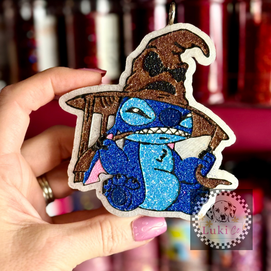 Stitch In Sorting Hat Car Freshie